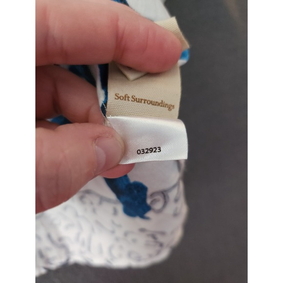 Soft Surroundings Beach Cover Up Sz PL Blouse Seychelles Tunic Top Fish Coastal - Picture 10 of 11